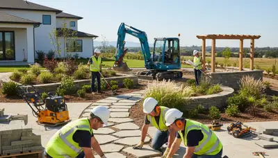 Milwaukee, WI tree service crew providing landscape design and arbor care for residential properties