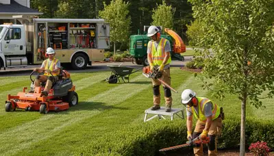 Milwaukee, WI tree service crew removing a tree for landscaping and property care