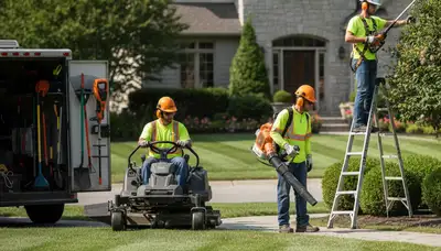 Milwaukee, WI tree service crew trimming trees for safe, healthy yards