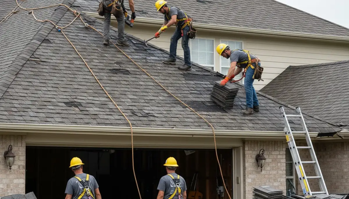 Milwaukee, WI arborists clearing storm-damaged trees and fallen limbs for safe property cleanup