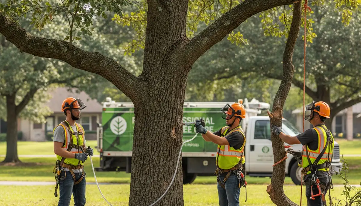 Milwaukee, WI arborist treating tree disease on a residential tree for healthier growth