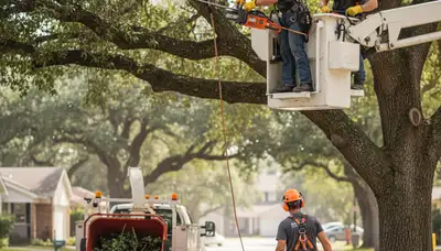 Milwaukee, WI tree pruning crew trimming branches for safer, healthier trees
