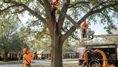 Milwaukee, WI tree removal crew safely removes hazardous trees for local homeowners