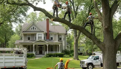 Milwaukee, WI tree removal crew providing professional tree service for residential and commercial properties