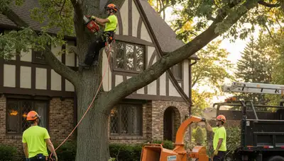 Milwaukee, WI tree removal crew providing professional tree service for local homeowners