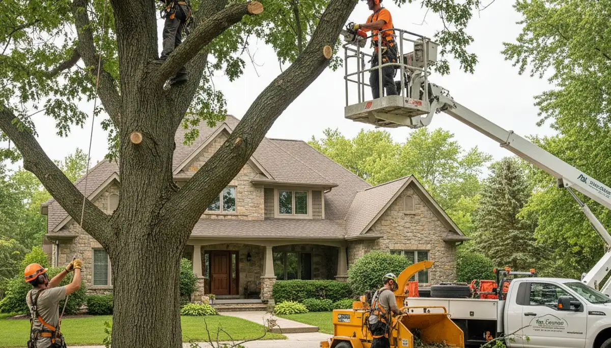 Milwaukee, WI tree removal crew providing professional tree service for residential properties